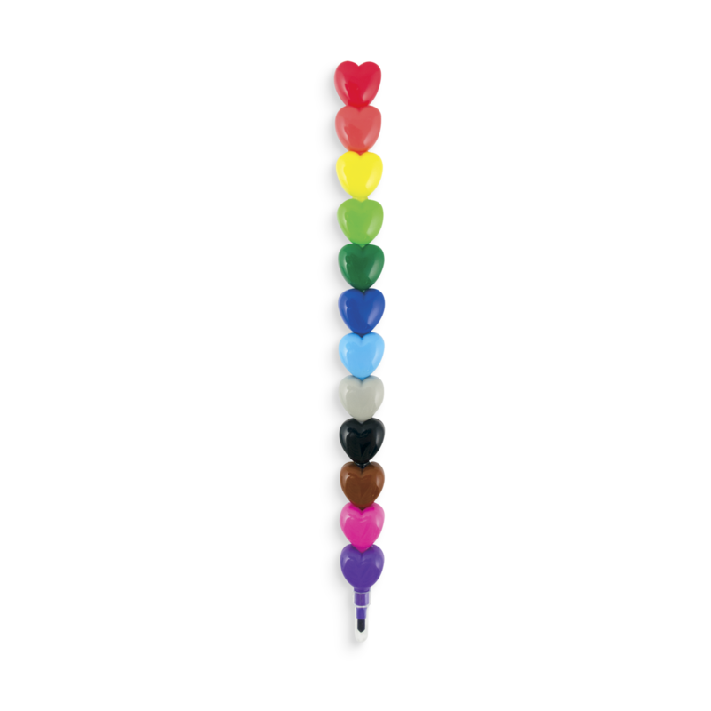 Heart to Heart Stacking Crayons | OOLY