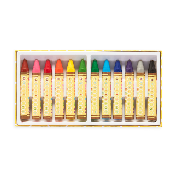 Brilliant Bee Crayons - Set of 12 | OOLY