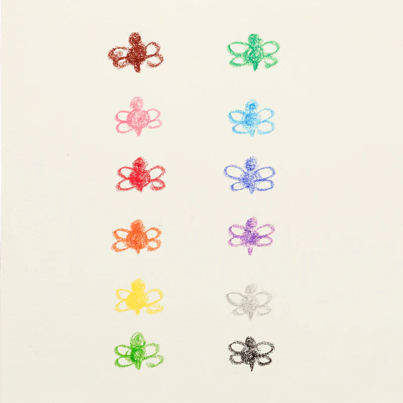 Brilliant Bee Crayons - Set of 12 | OOLY