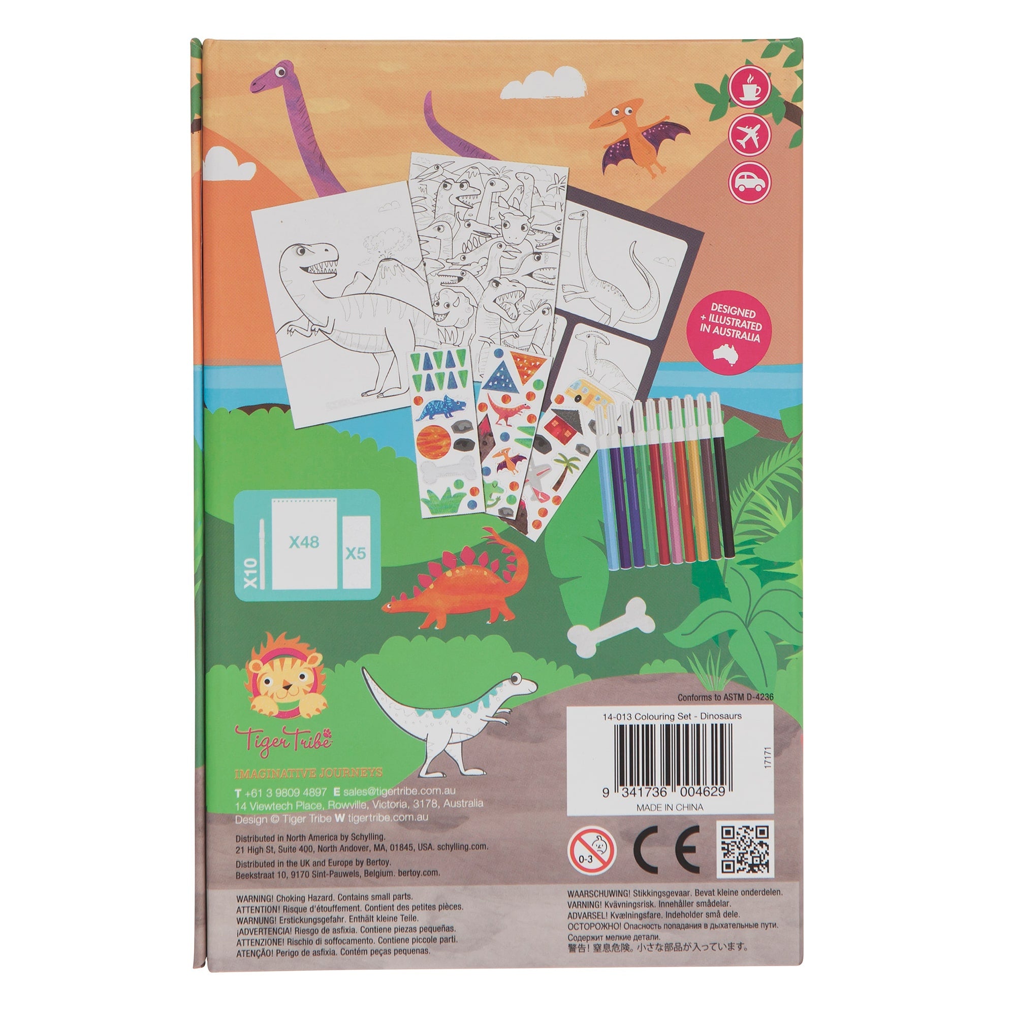 Coloring Set - Dinosaurs | Tiger Tribe