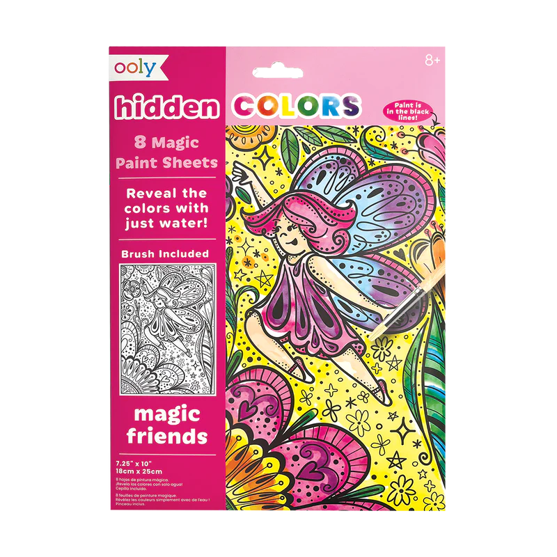 Hidden Colors Magic Paint Sheets - Magic Friends | OOLY