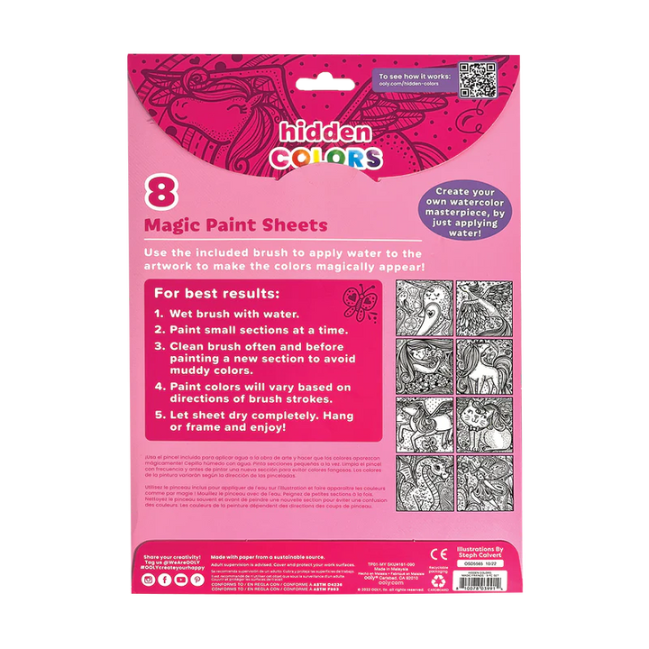 Hidden Colors Magic Paint Sheets - Magic Friends | OOLY