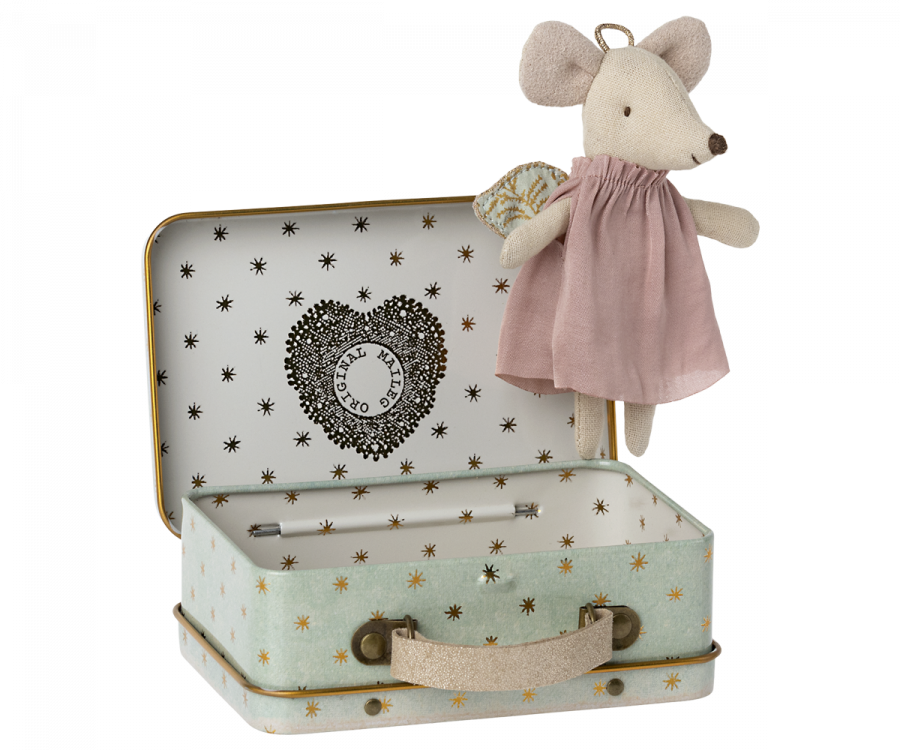 Angel Mouse in Suitcase | Maileg