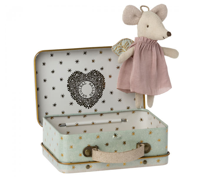 Angel Mouse in Suitcase | Maileg