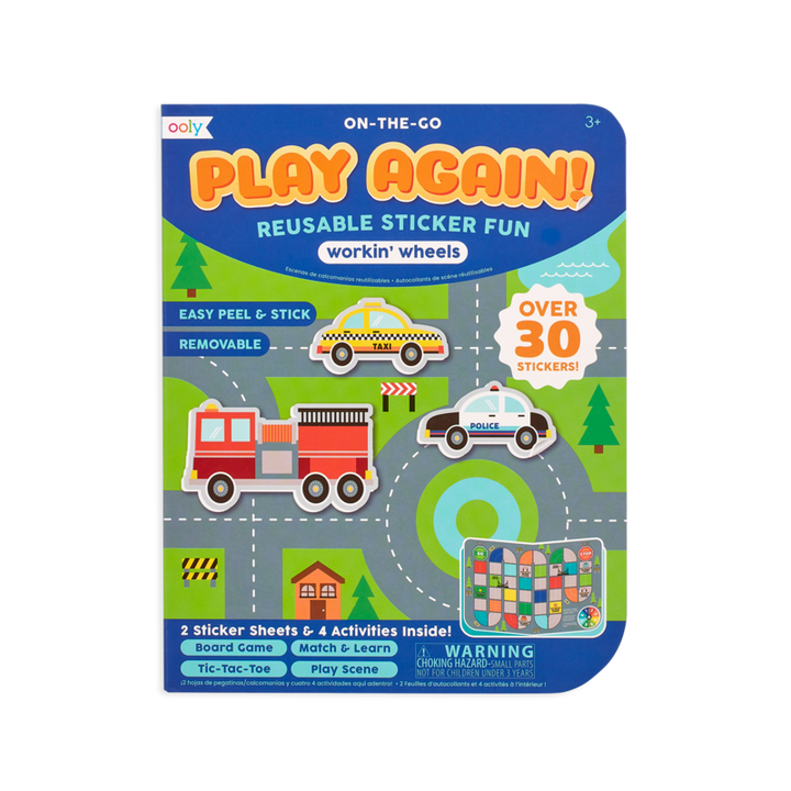 Play Again! Mini On-the-Go Activity Kit - Workin' Wheels | OOLY