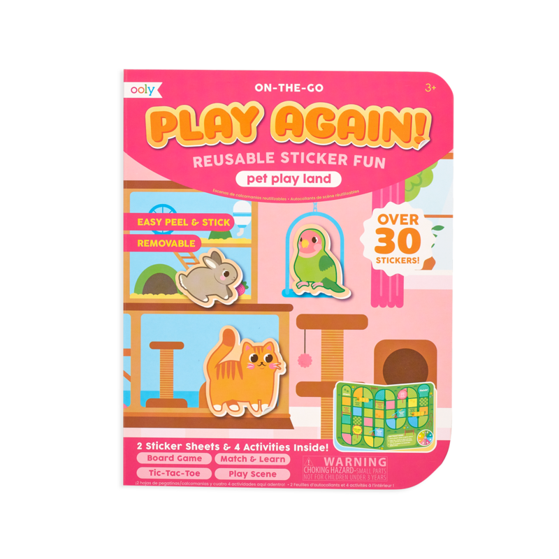 Play Again! Mini On-the-Go Activity Kit - Pet Play Land | OOLY