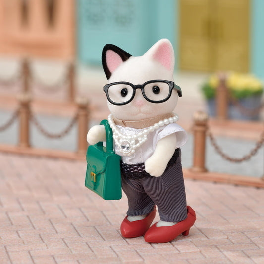 Fashion Play Set Town Girl Series - Tuxedo Cat | Calico Critters