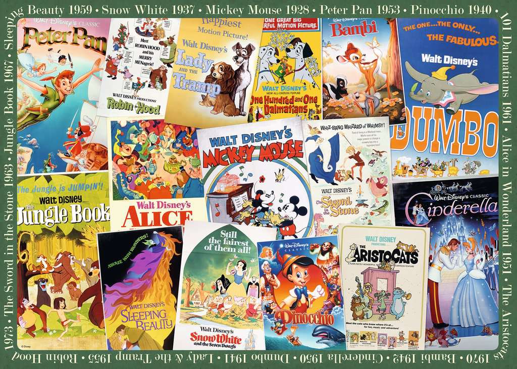 Disney Vintage Movie Posters - 1000pcs | Ravensburger