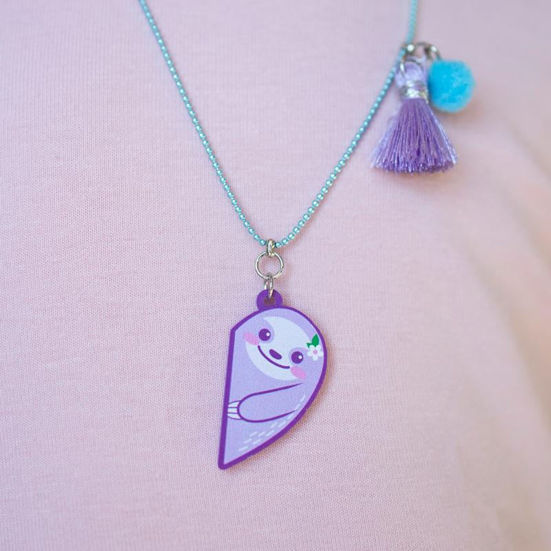 Kourtney Necklace - Sloth BFF | Calico Sun
