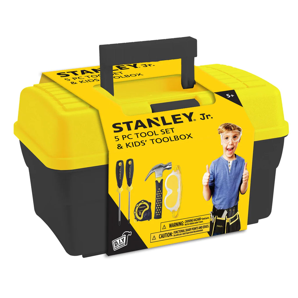 Stanley Jr. Toolbox with 5 PC Toolset – The Curious Bear Toy & Book Shop