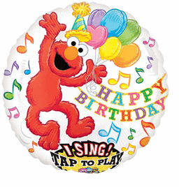 Elmo Birthday Sing a Tune Balloon Bouquet