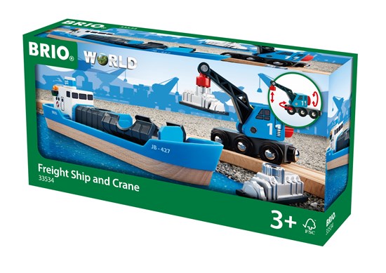Freight Ship and Crane | BRIO