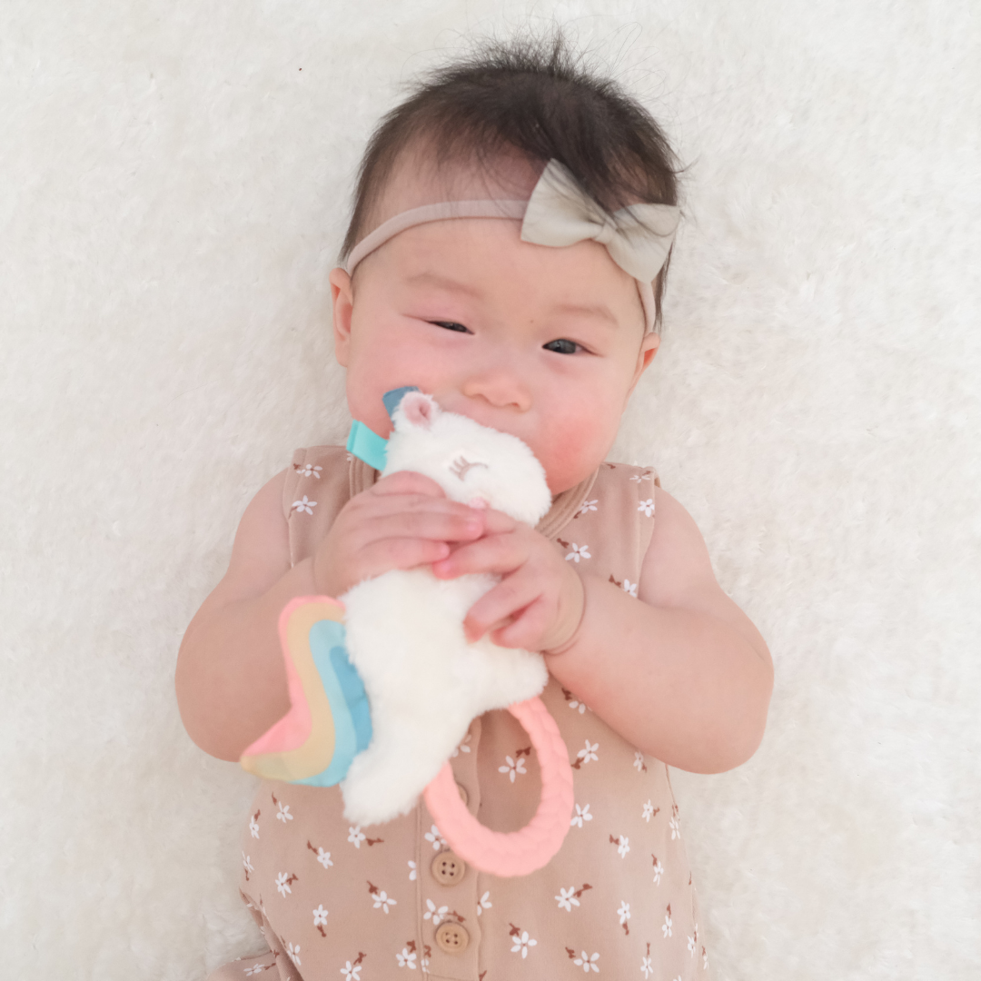 Unicorn Ritzy Rattle Pal™ with Teether