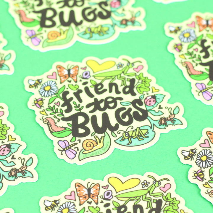 Friend To Bugs Vinyl Sticker | Turtle's Soup
