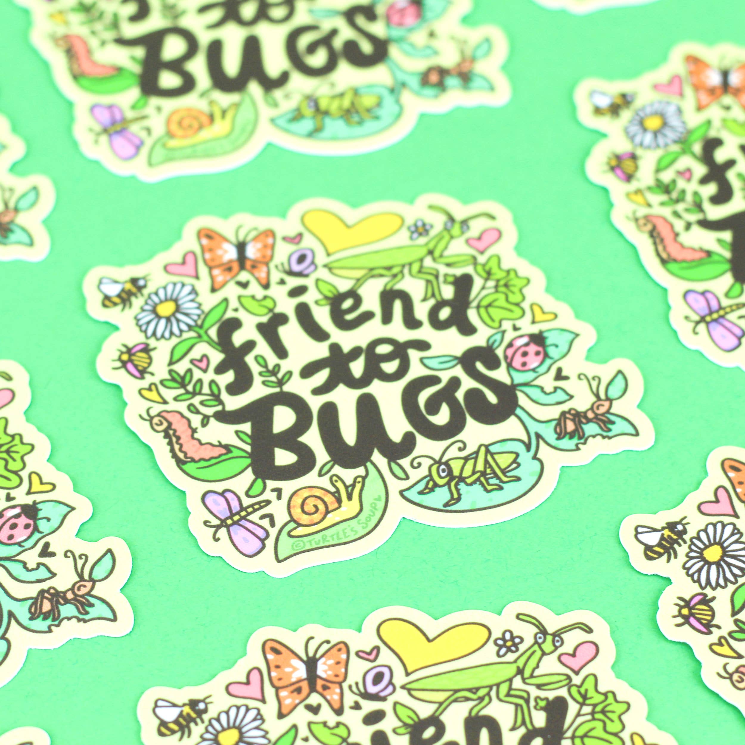 Friend To Bugs Vinyl Sticker