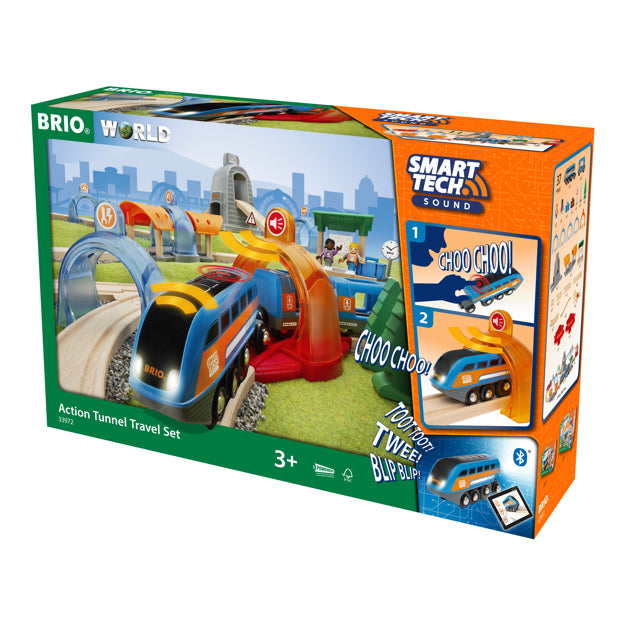 Smart Tech Sound Action Tunnel Travel Set BRIO LOCAL PICK UP ONLY The Curious Bear Toy Book Shop