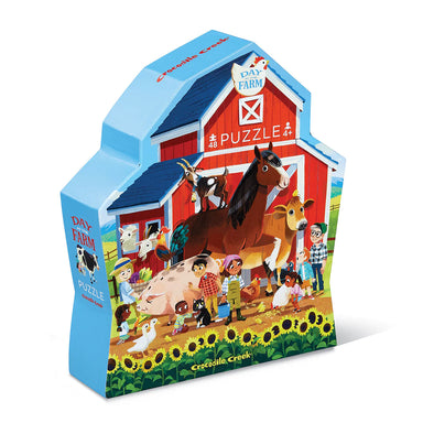 front of Day at the Farm puzzle box