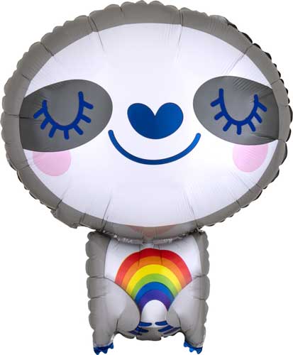 Sloth With Rainbow Junior Shape Balloon Bouquet