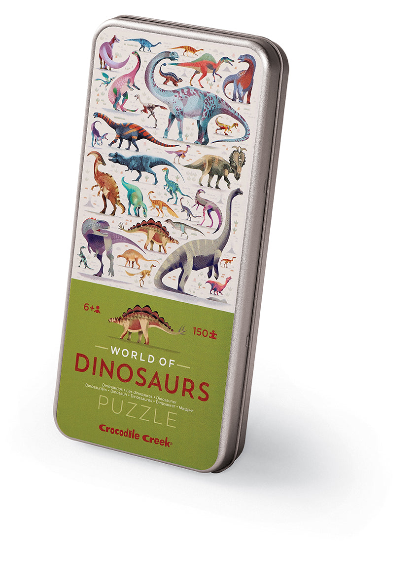 World of Dinosaurs Tin Puzzle - 150pcs | Crocodile Creek