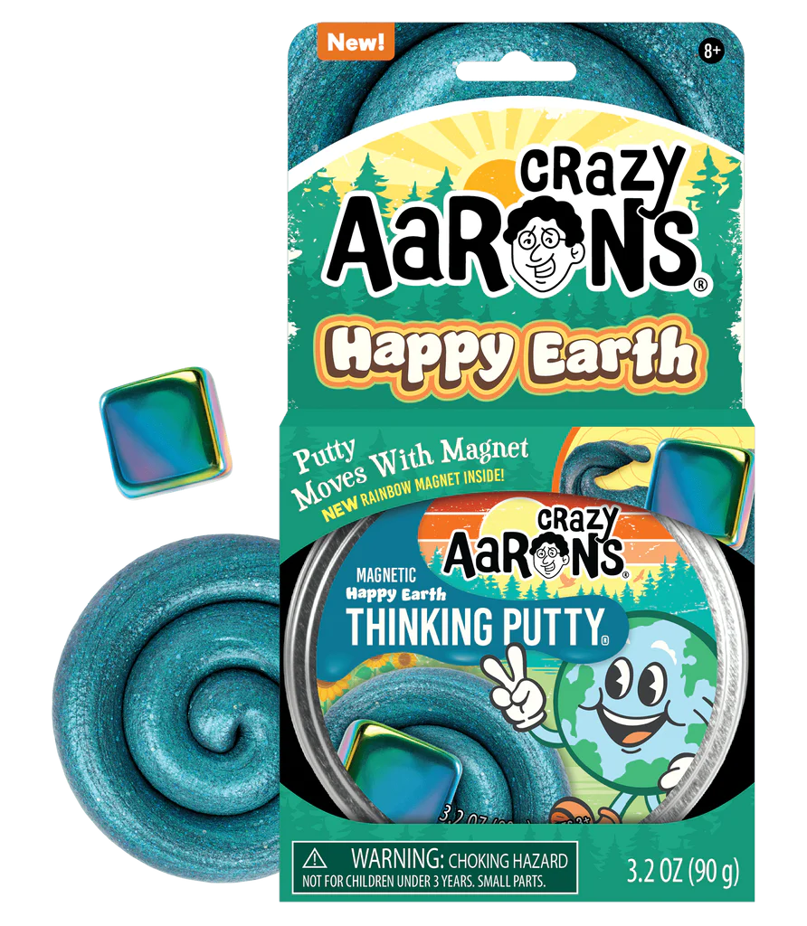 Magnetic Storm Thinking Putty - Happy Earth