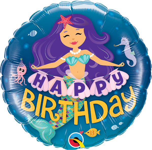 Happy Birthday Mermaid Balloon Bouquet