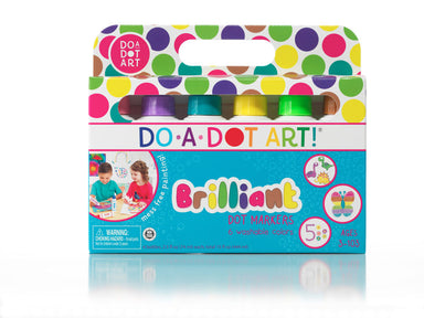 front of box of brilliant dot markers