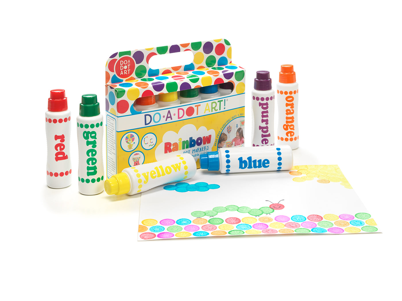 Rainbow 6 Pack Dot Markers | Do A Dot