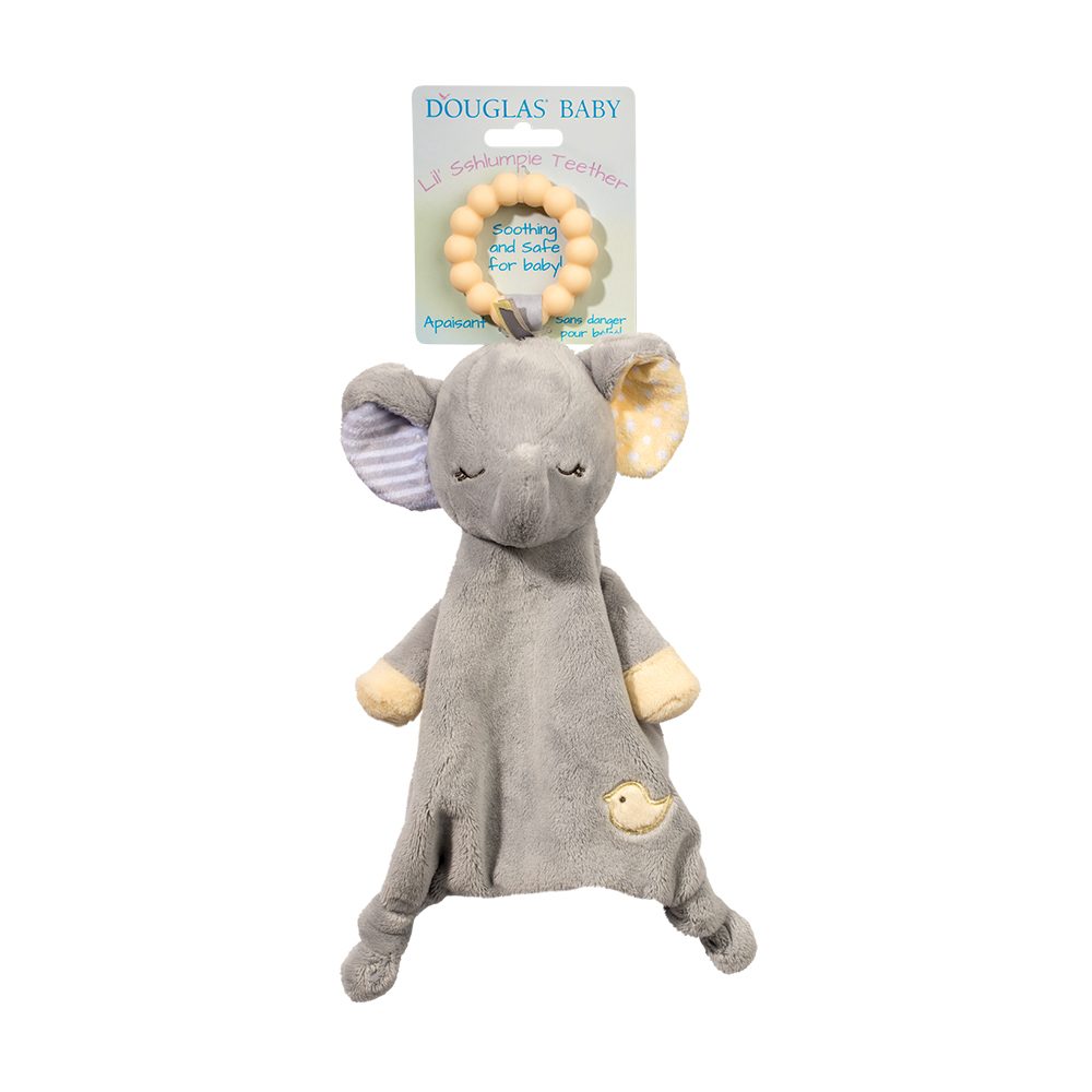 Joey Gray Elephant Teether | Douglas