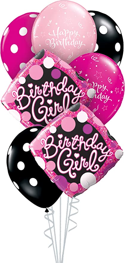 Happy Birthday Girl Balloon Bouquet