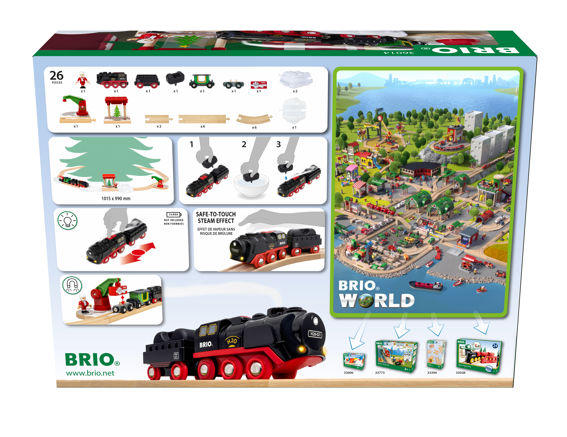 Christmas Steaming Train Set BRIO LOCAL PICKUP ONLY The Curious Bear Toy Book Shop