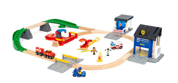 Rescue Team Train Set | BRIO - LOCAL PICK UP ONLY