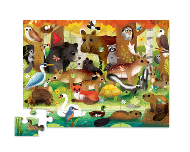 completed Forest Friends puzzle