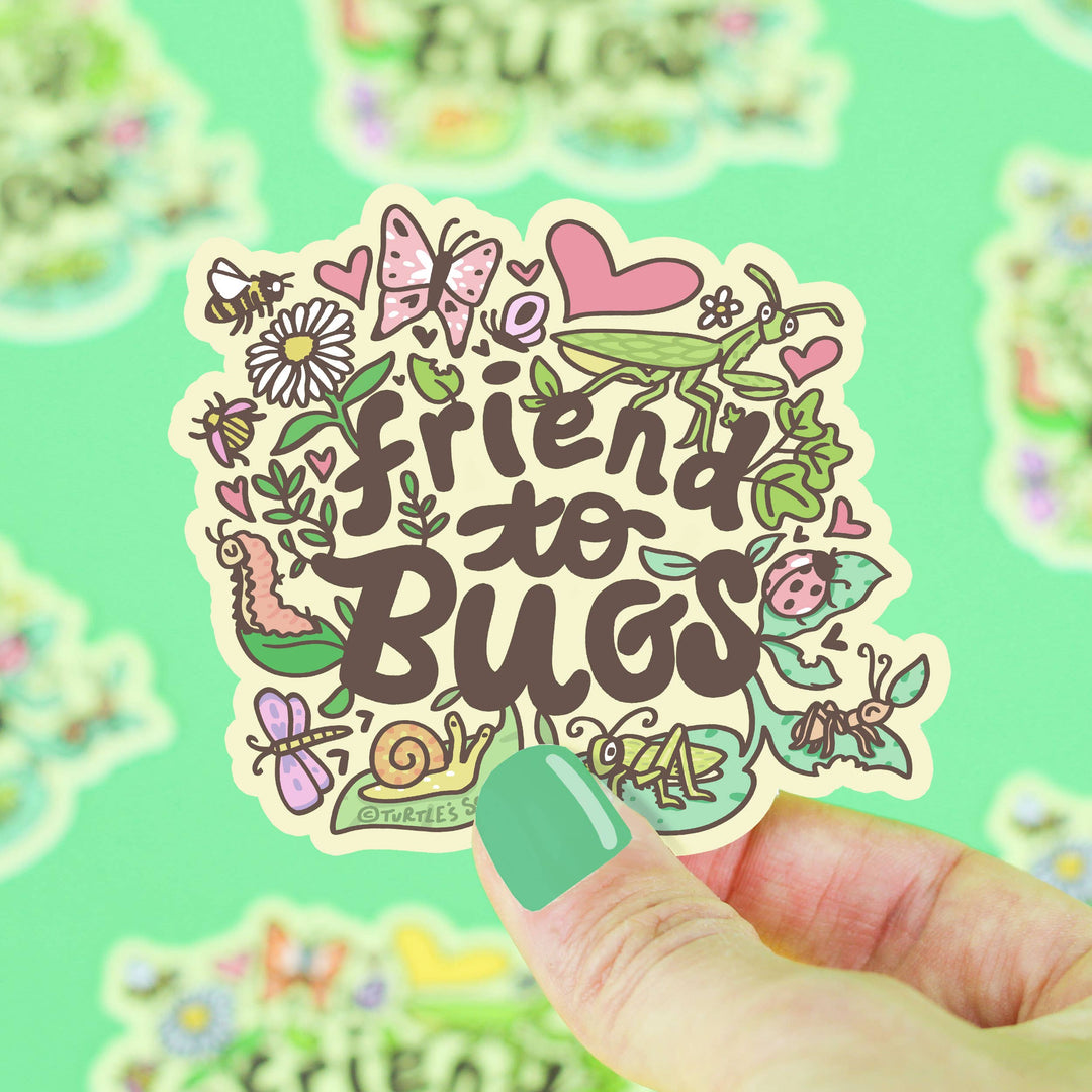 Friend To Bugs Vinyl Sticker | Turtle's Soup