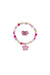 pink/green/pastel ring and bracelet set