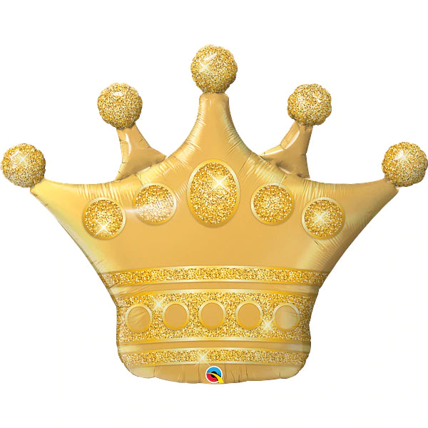 Golden Crown Shape Balloon Bouquet