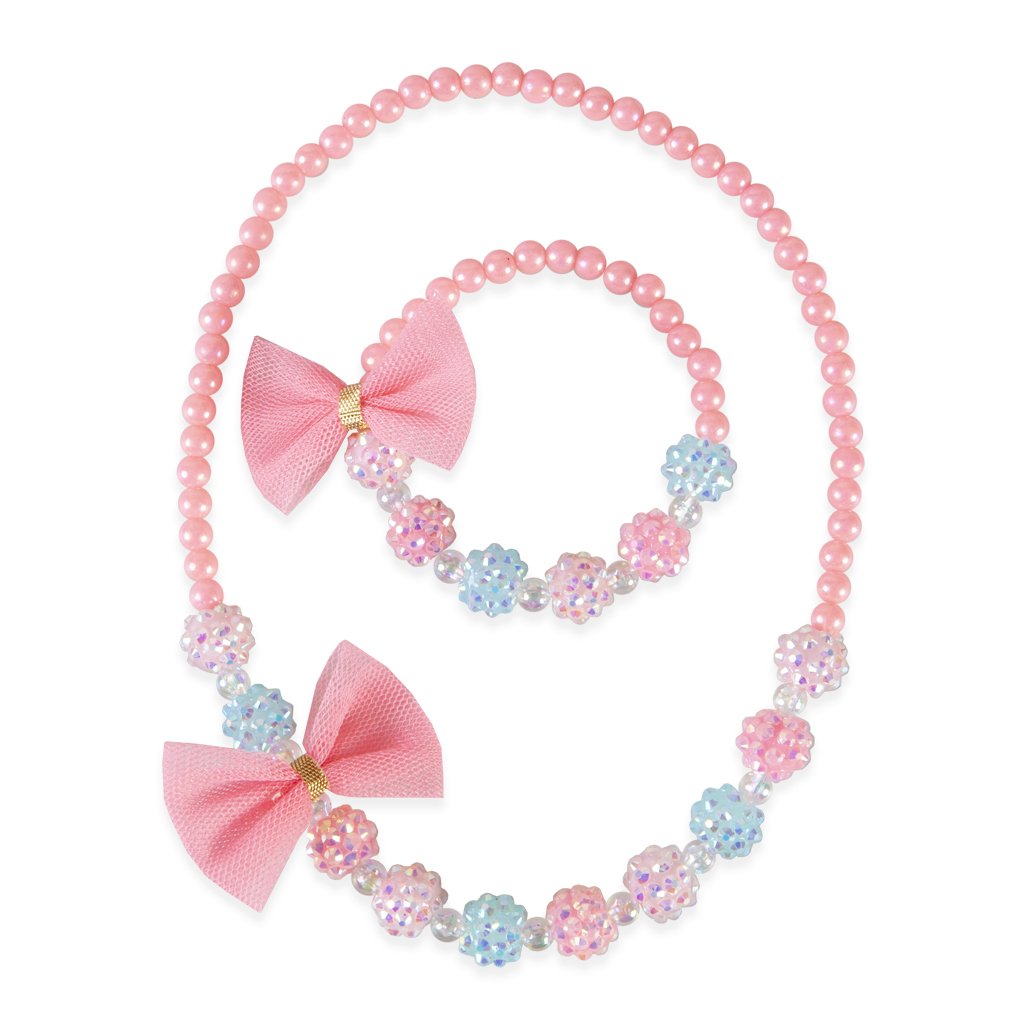 Think Pink Necklace & Bracelet Set | Great Pretenders