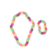 Sweet Tart Heart Necklace and Bracelet Set | Great Pretenders