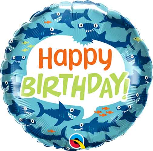 Birthday Fun Sharks Balloon Bouquet