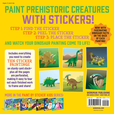 Paint by Sticker Kids: Dinosaurs