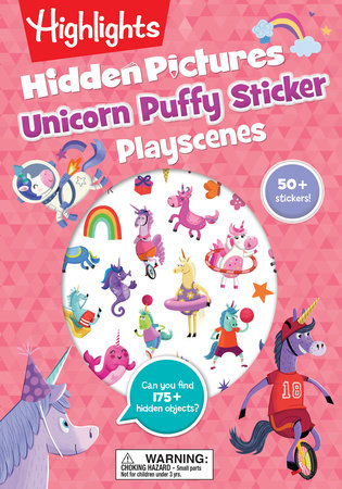 Unicorn Hidden Pictures Puffy Sticker Playscenes | Highlights