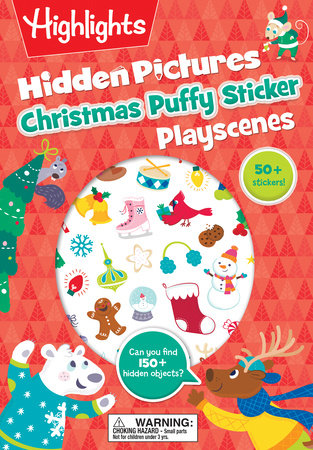 Christmas Hidden Pictures Puffy Sticker Playscenes | Highlights