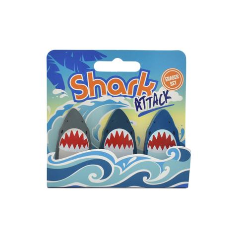 Shark Eraser Set