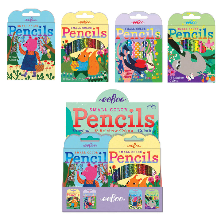 Small Rainbow Color Pencils- Animals | eeBoo