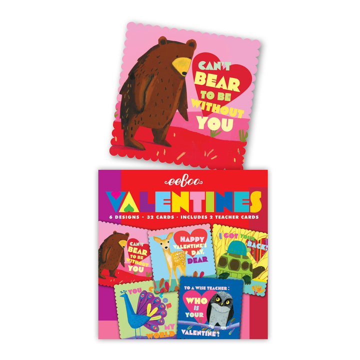 Valentine Card Sets - 32 Cards | eeBoo