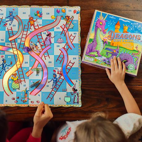 Dragons Slips and Ladders Board Game