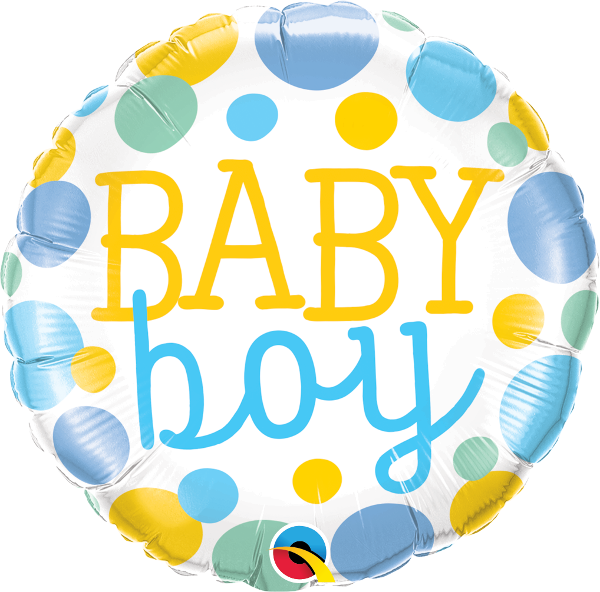 Baby Boy Dots Balloon Bouquet