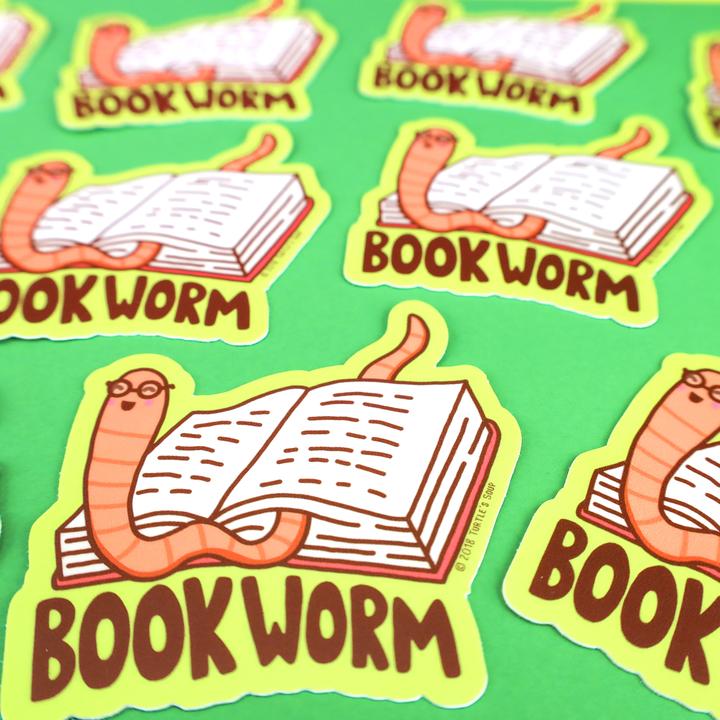 Little Bookworm Vinyl Sticker | Turtle's Soup