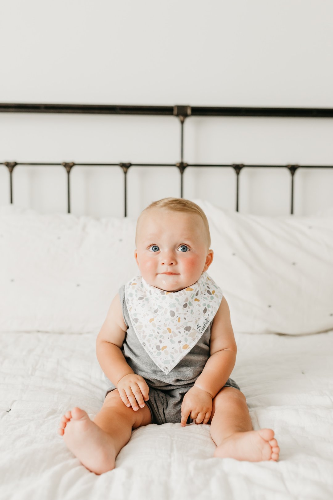 Rex Baby Bandana Bib Set (4-Pack) | Copper Pearl