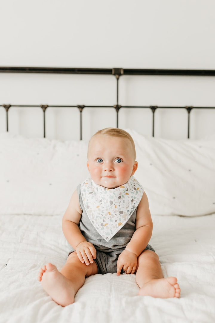 Rex Baby Bandana Bib Set (4-Pack) | Copper Pearl