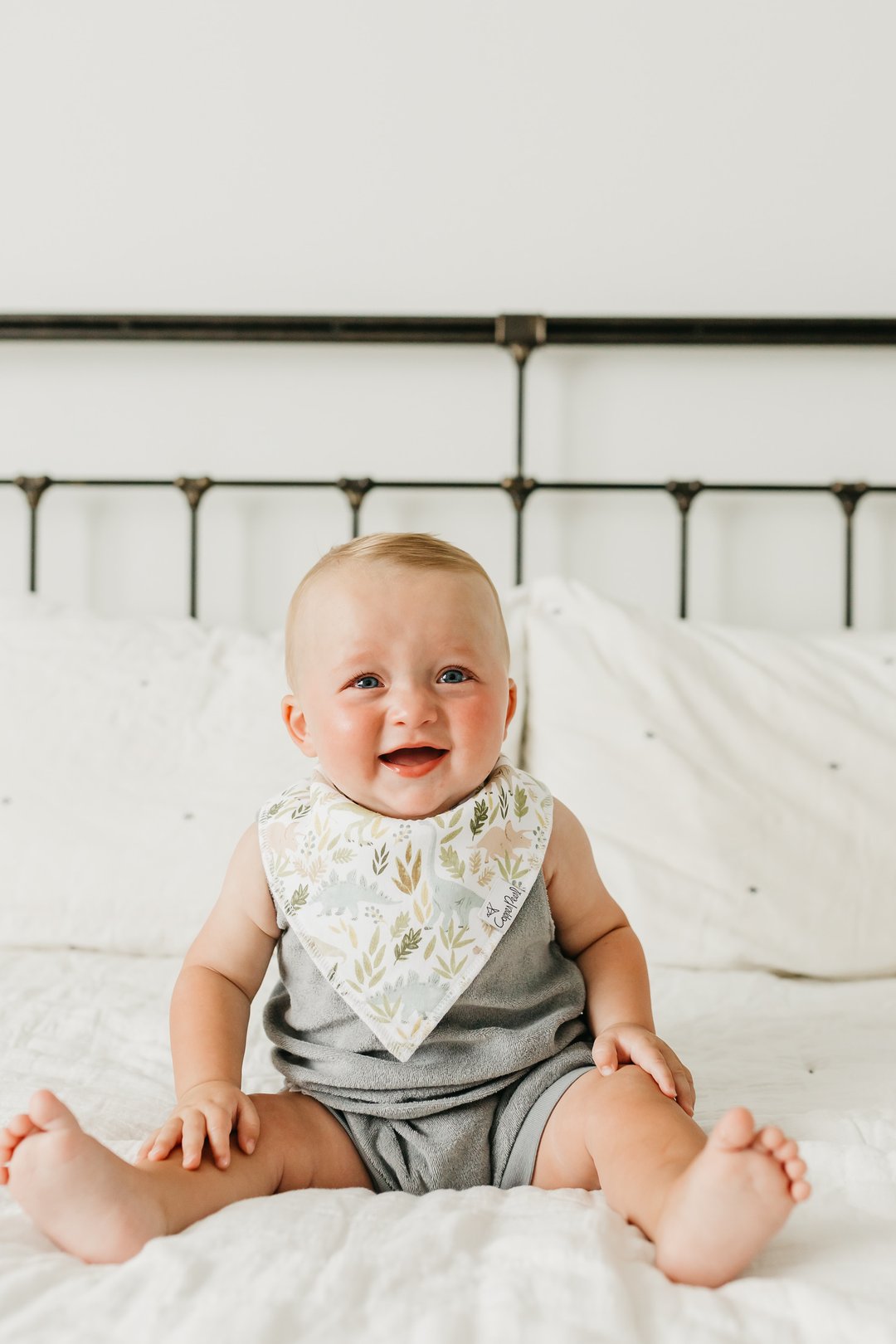 Rex Baby Bandana Bib Set (4-Pack) | Copper Pearl